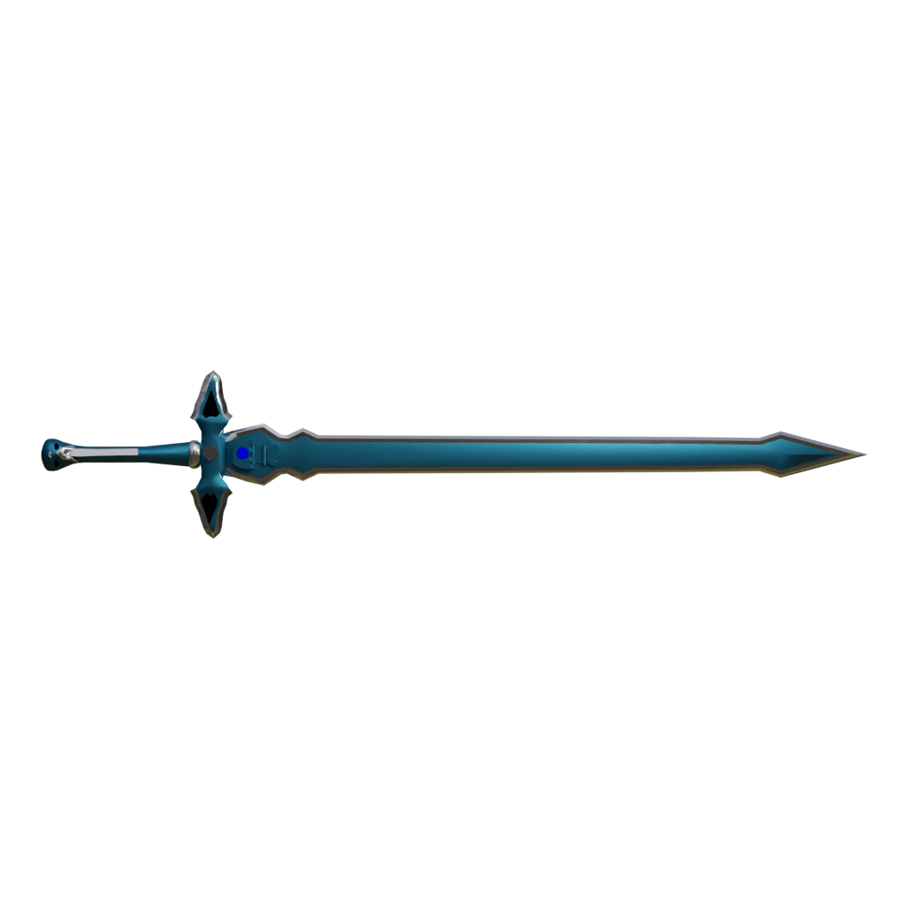 Back view of the Kirito Swords Sword Art Online 3D model