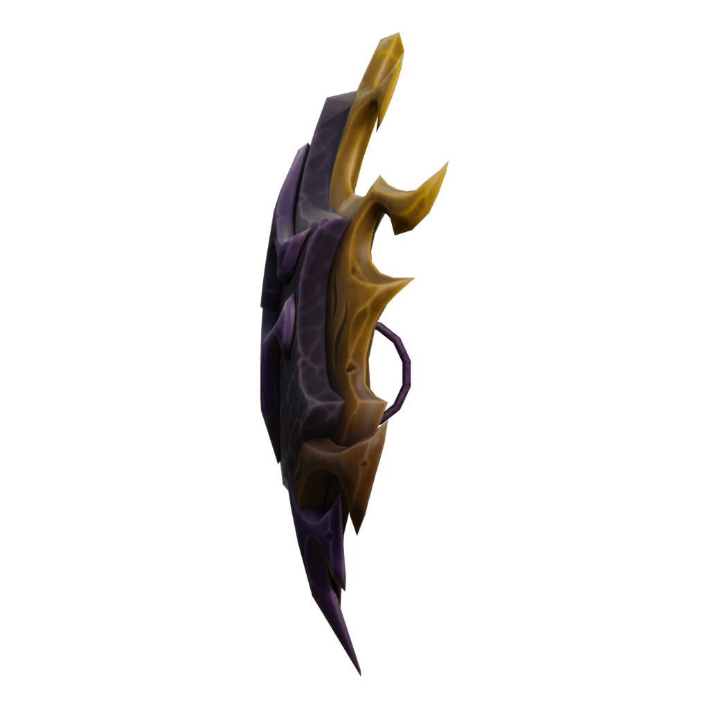 Left view of the Nightmare Sheild 3D model