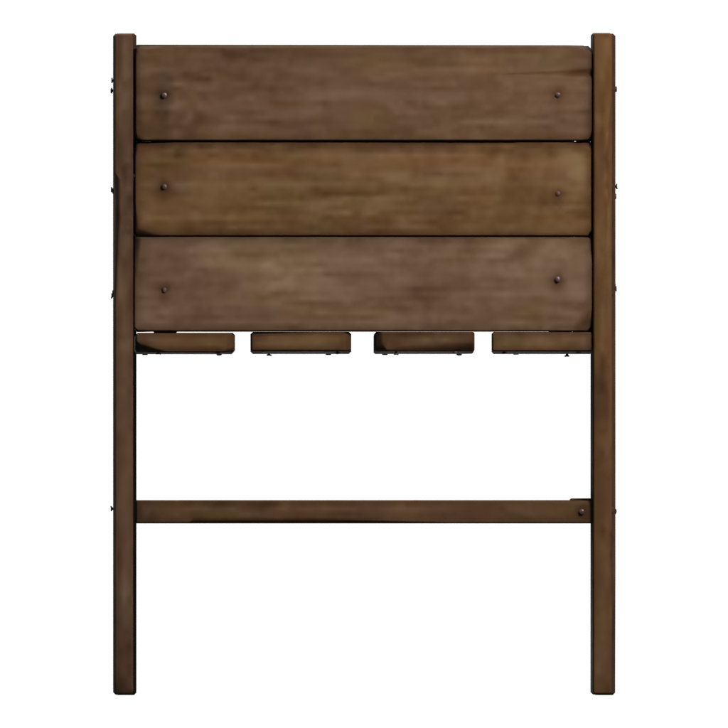 Left view of the Planter Box 3D model