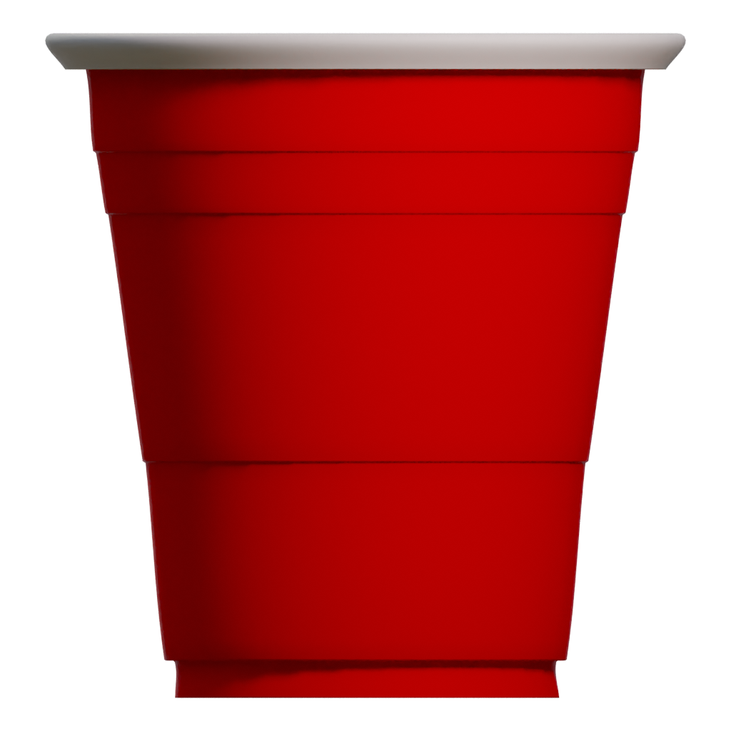 Right view of the Red Cup 3D model