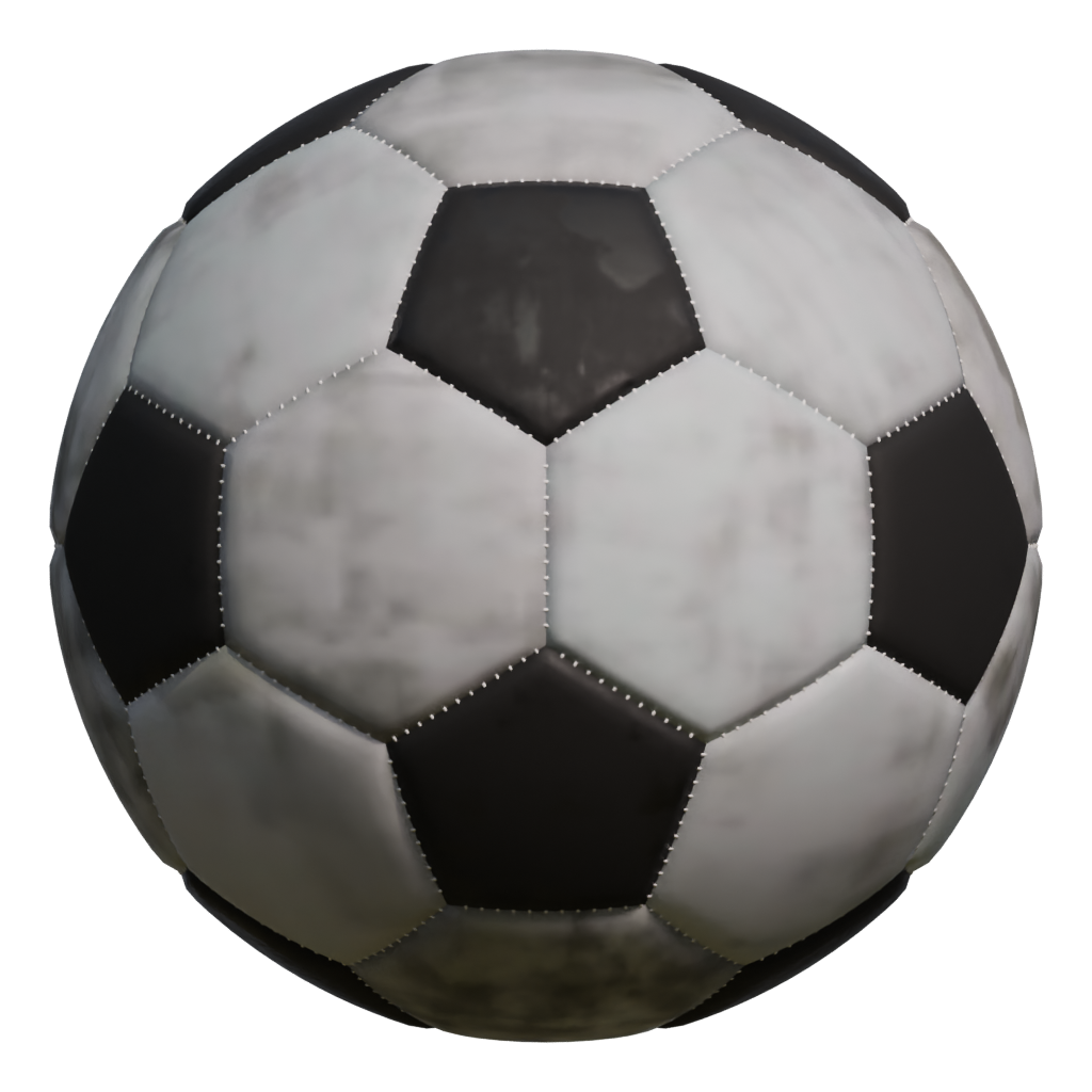 Back view of the Football 3D model