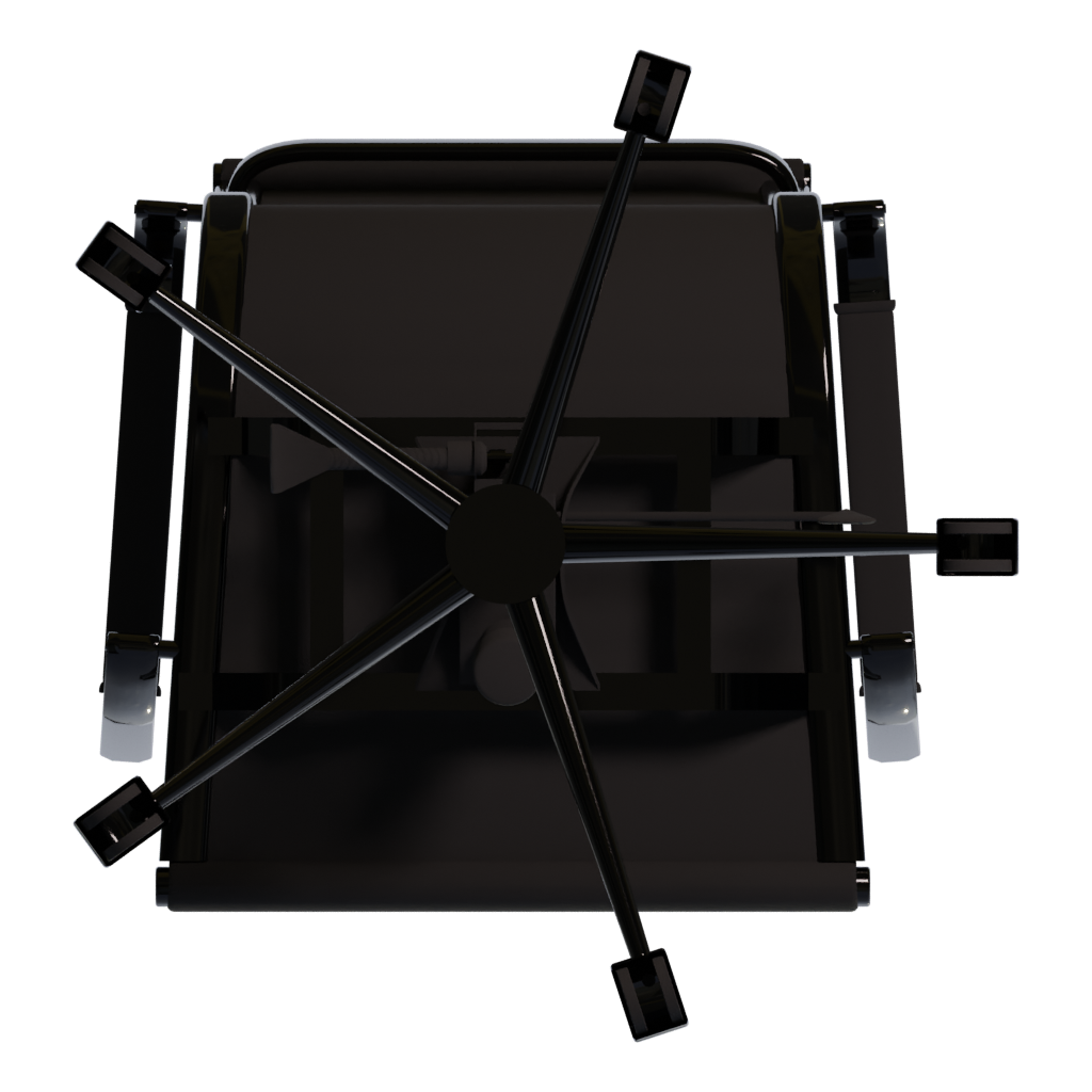Bottom view of the Sandalye 3D model