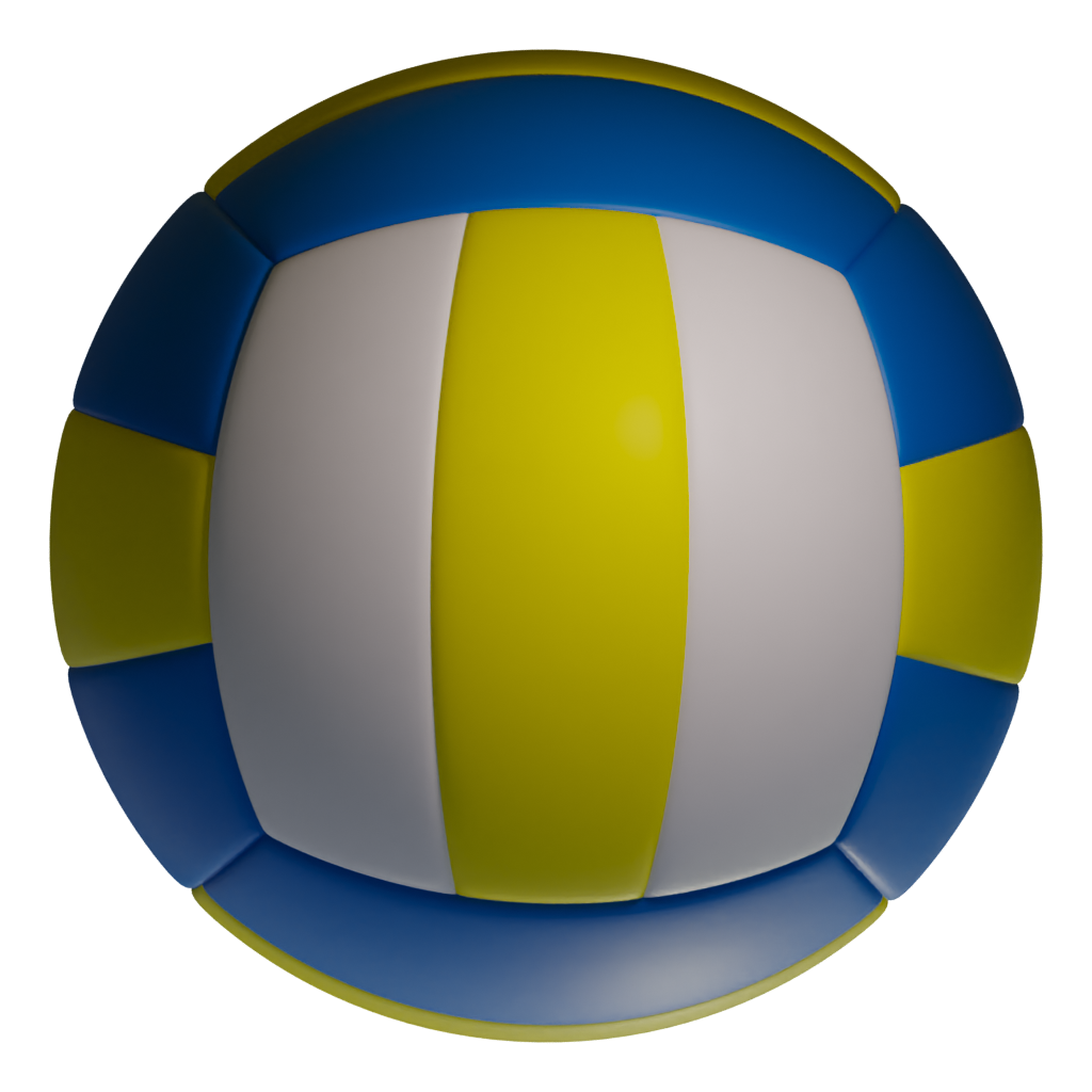 Top view of the Volley Ball 3D model