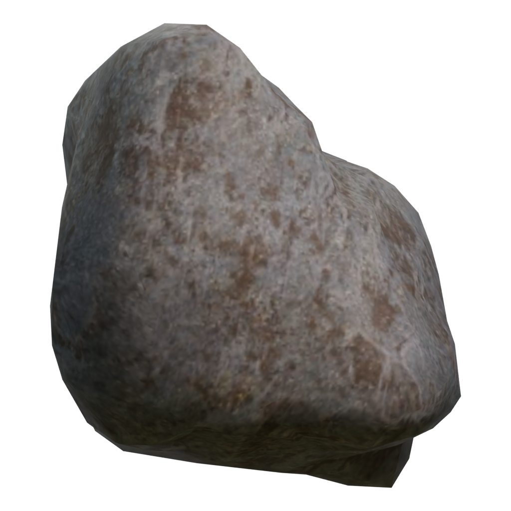 Left view of the Rock 3D model