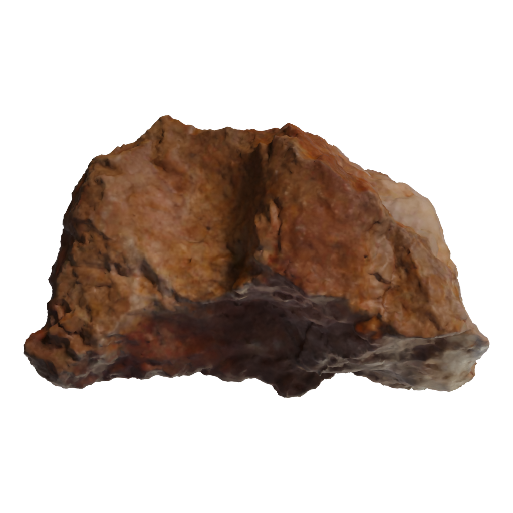 Top view of the Stone 3D model
