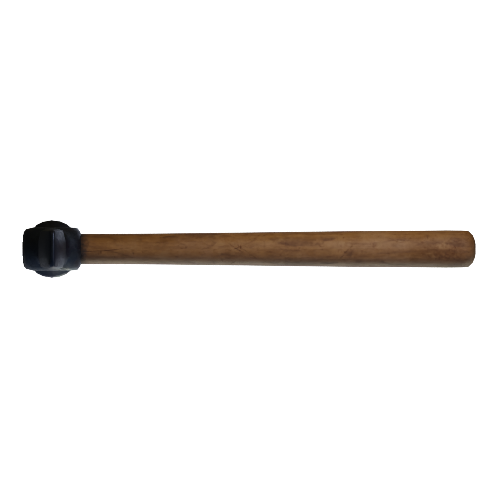 Top view of the Simple Hammer 6 3D model