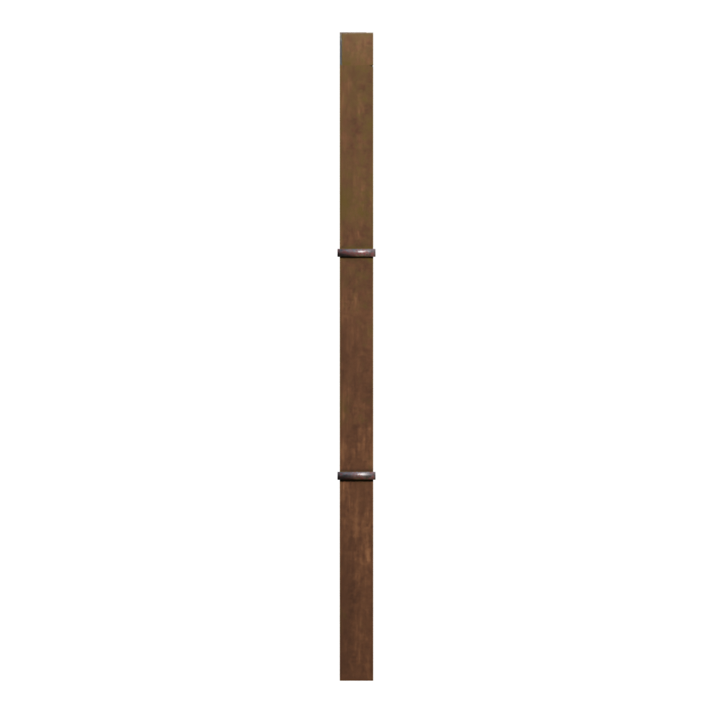 Right view of the Rustic Door 3D model