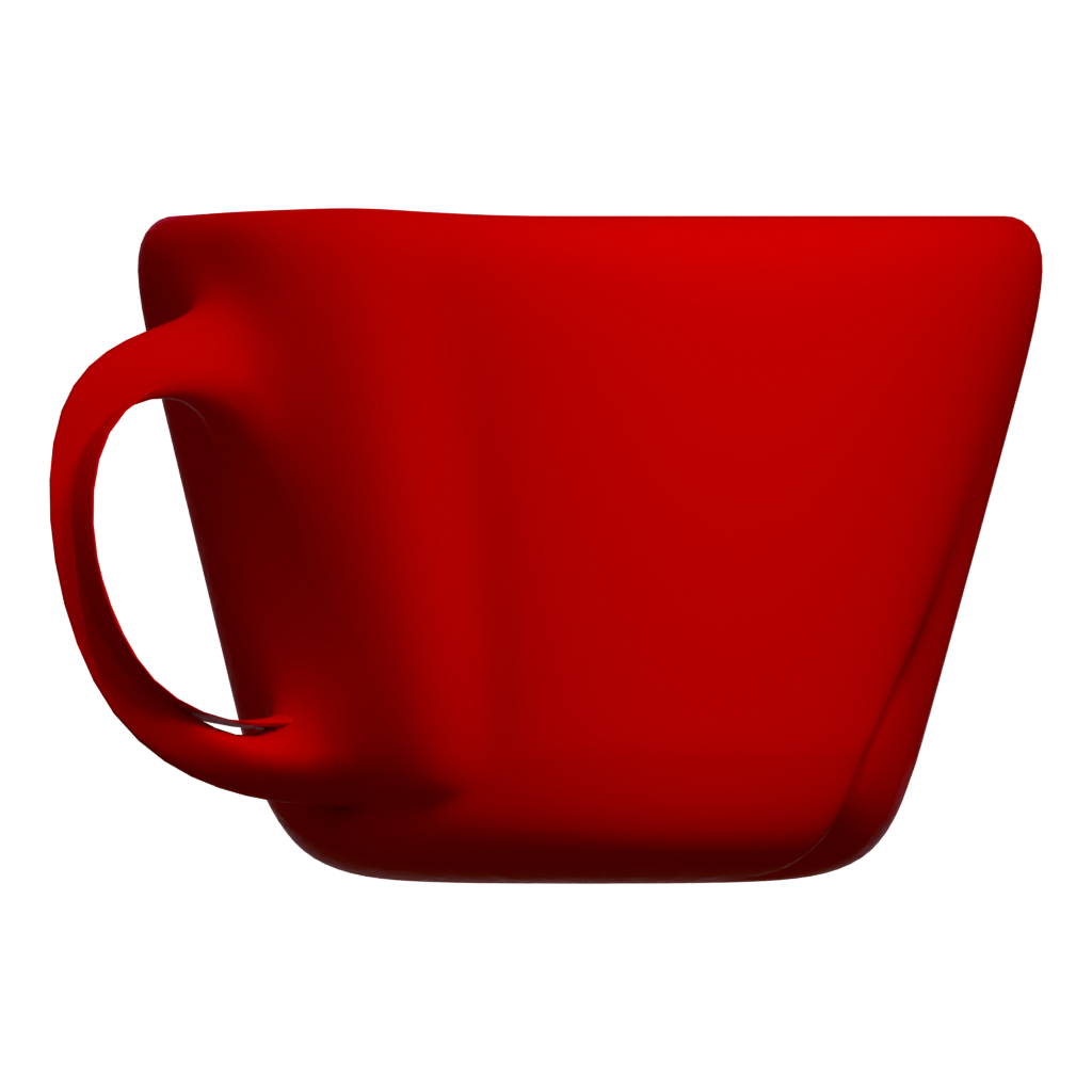 Back view of the Mug Cool 3D model