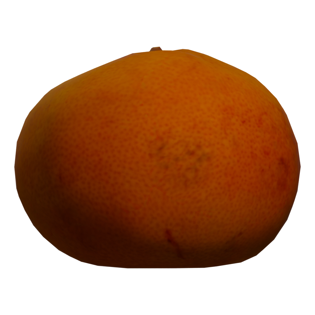 Left view of the Orange 3D model
