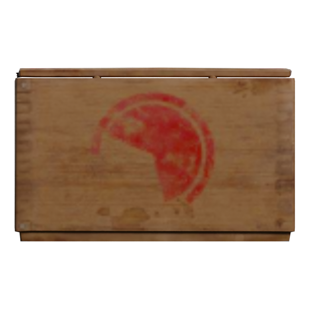 Left view of the Cheese Box 3D model