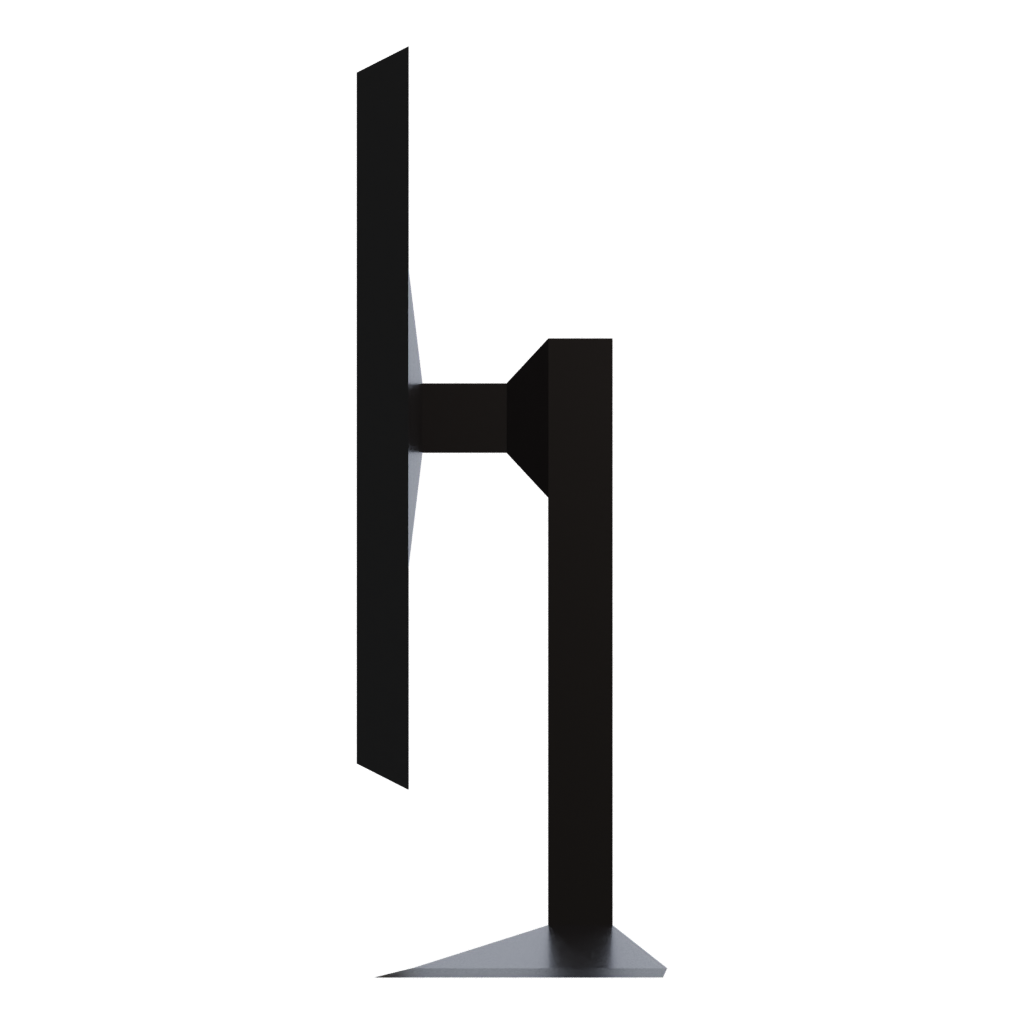 Left view of the TV Obj 3D model