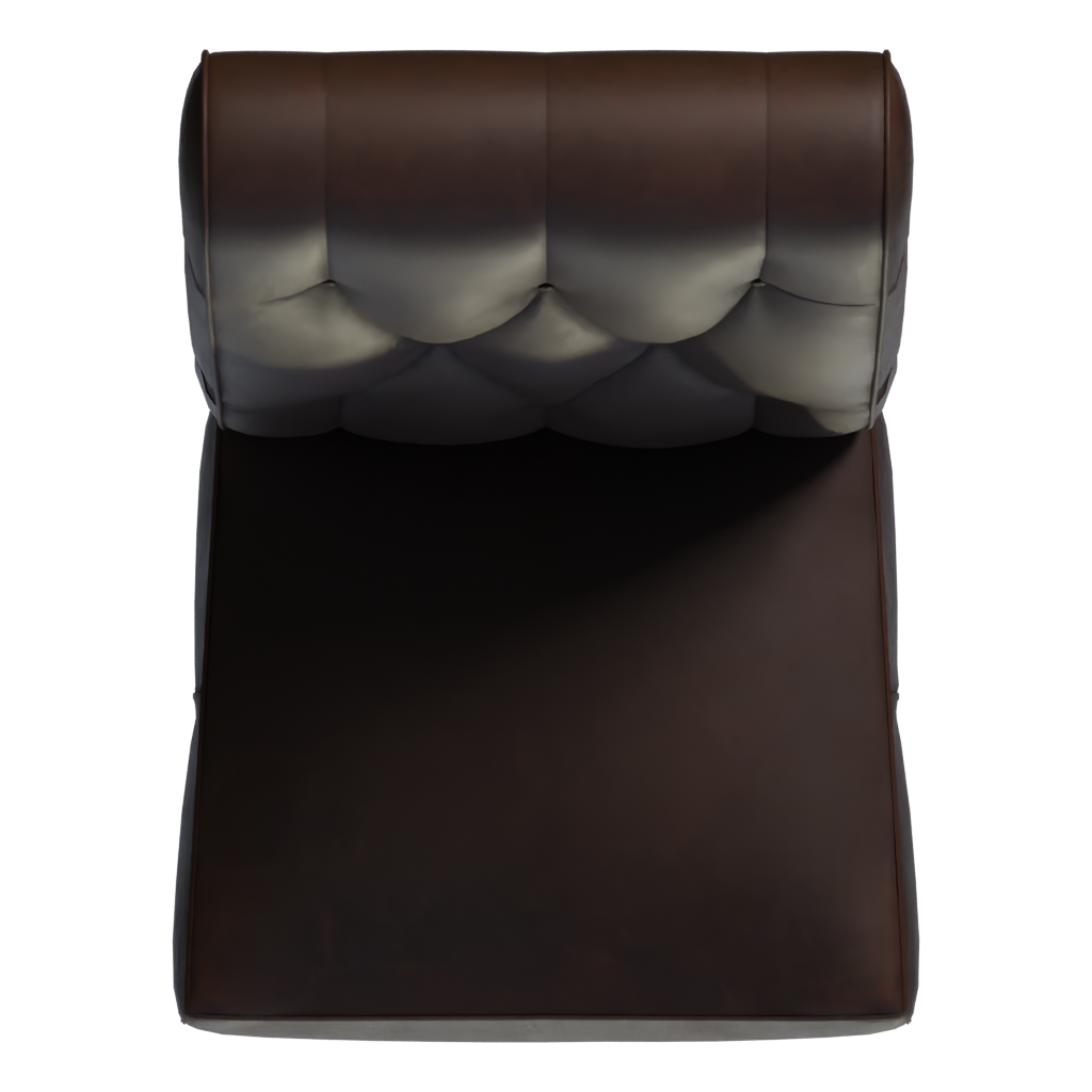 Top view of the Dining Chair 3D model