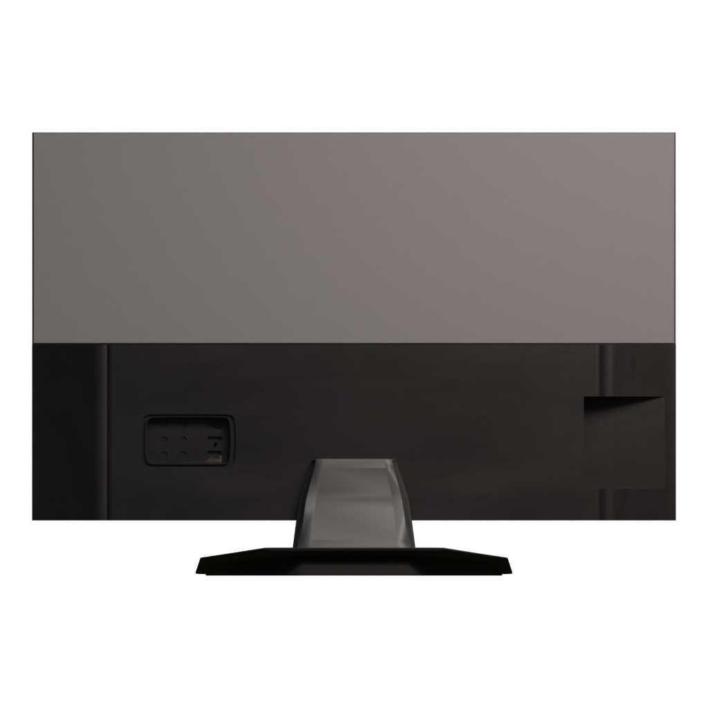 Back view of the LCD TV 3D model