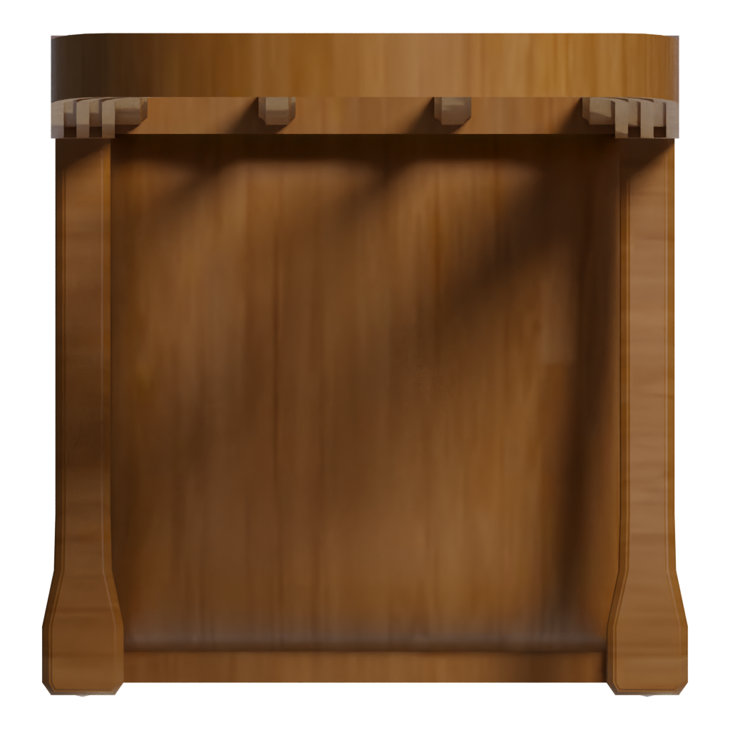 Top view of the Chair 3D model