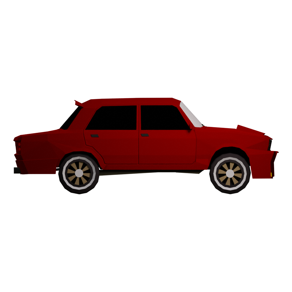 Right view of the Starter Car 3D model
