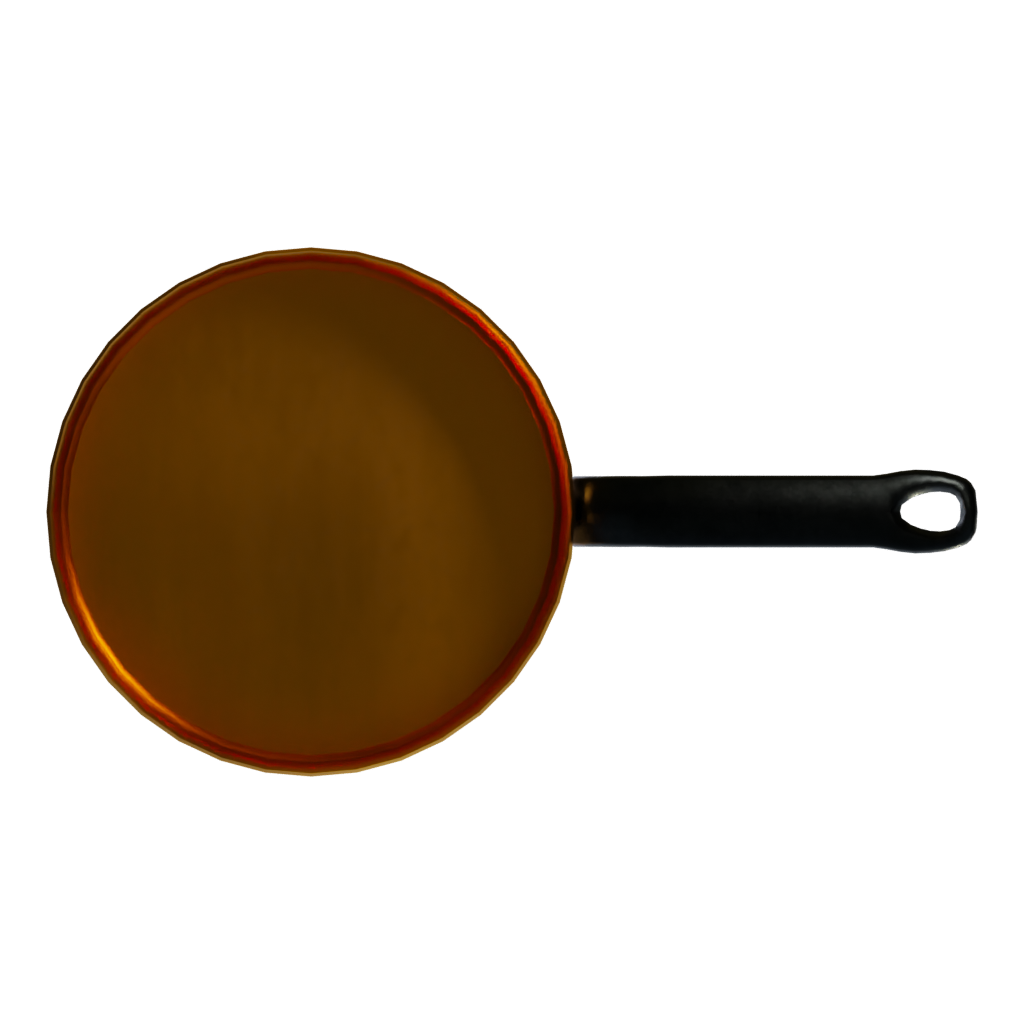 Top view of the Pan 3D model