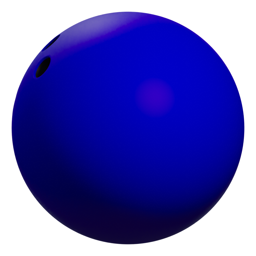 Left view of the Bowling Ball 3D model