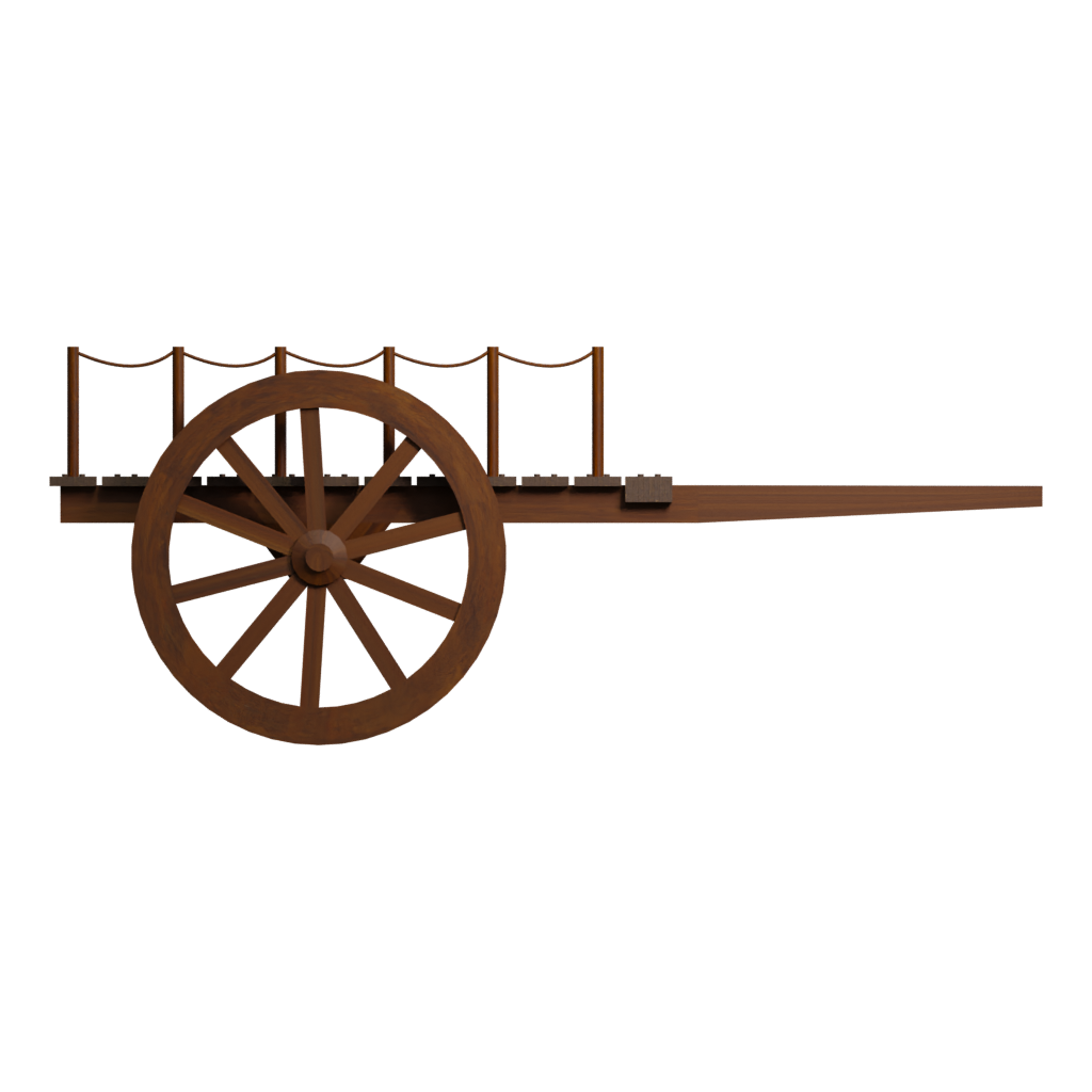 Front view of the Cart 3D model