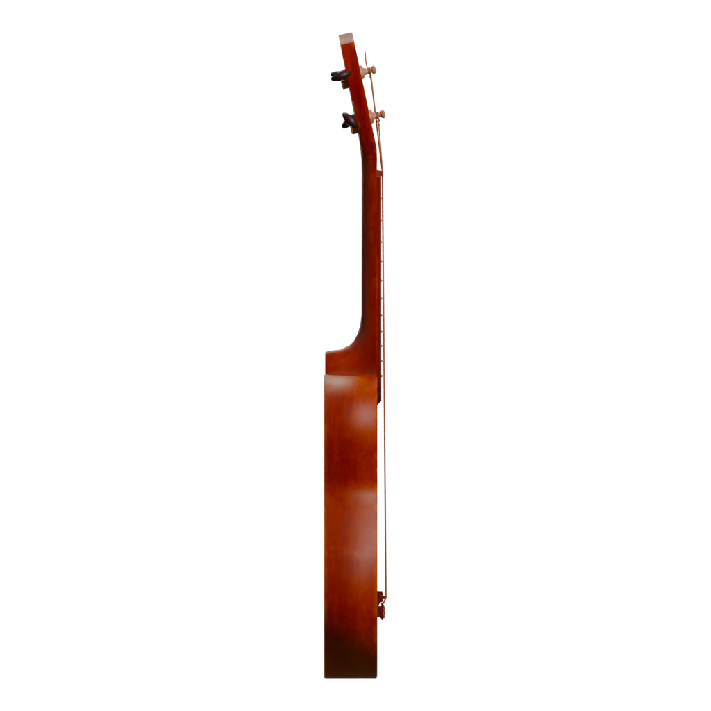 Right view of the Ukulele 3D model