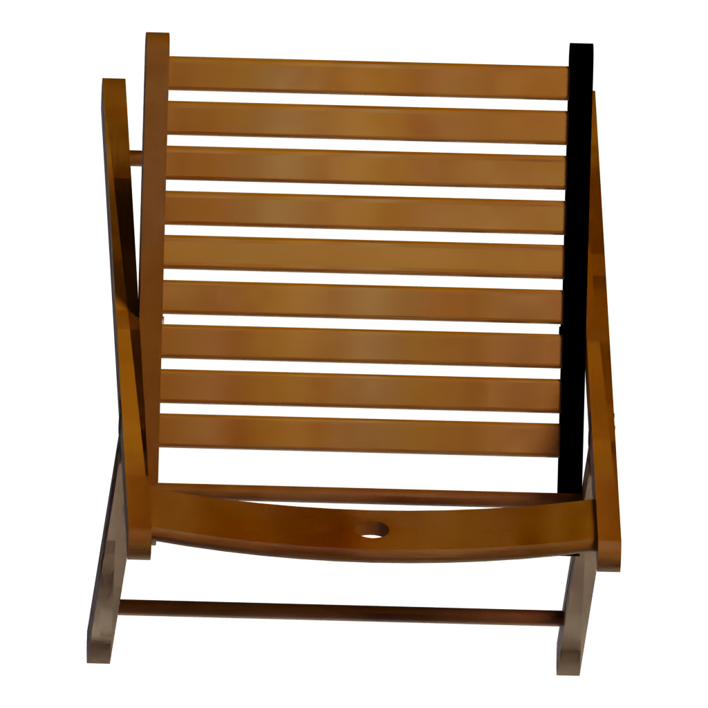 Top view of the Kitchen Stool 3D model