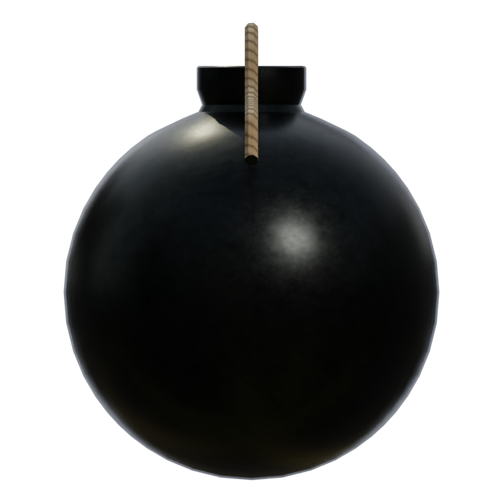 Left view of the Bomb 3D model