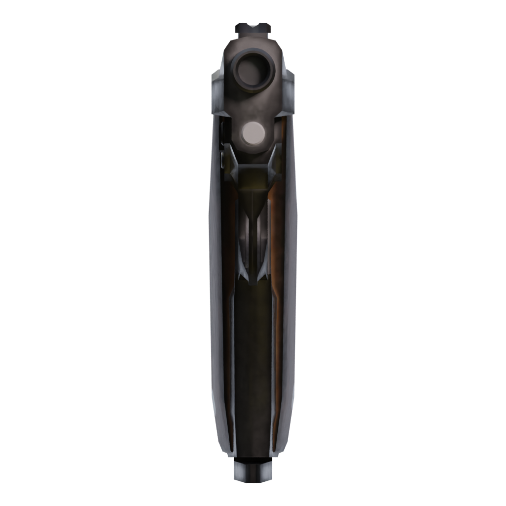 Left view of the Bereta 3D model