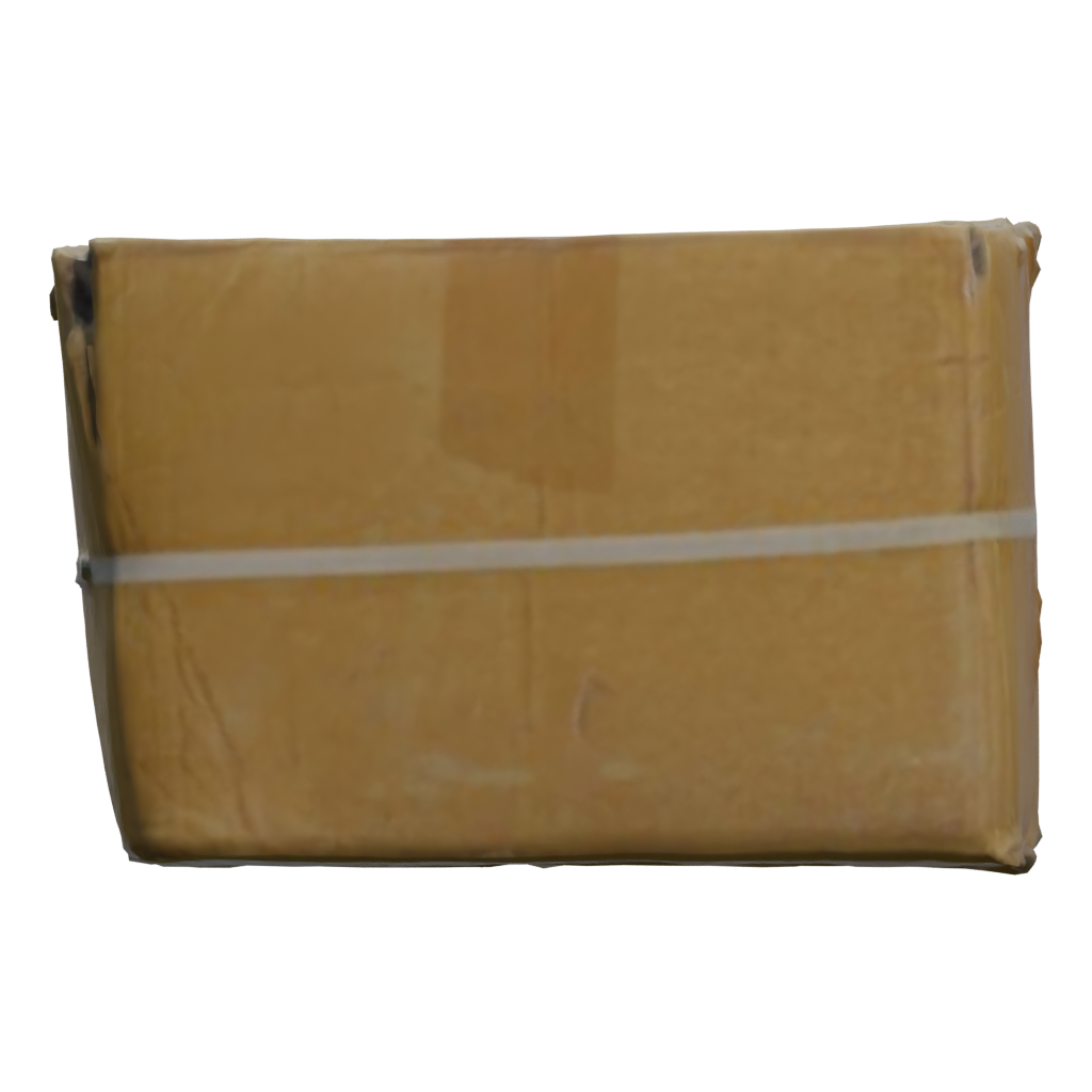 Left view of the Cardboard Box 3D model