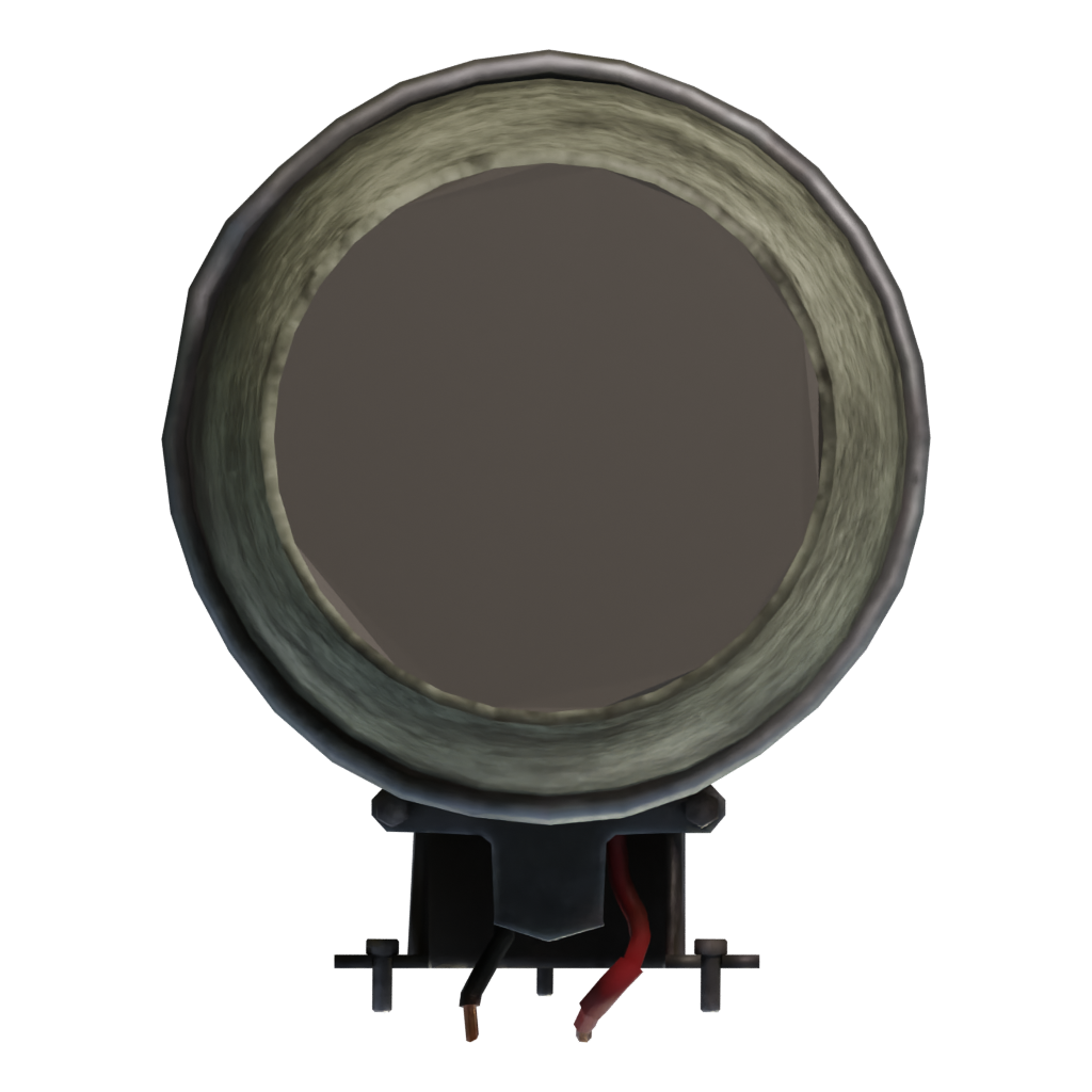 Bottom view of the Security Light 3D model