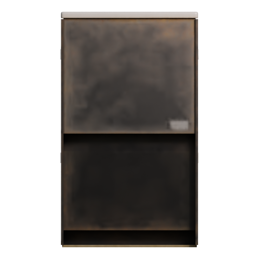 Back view of the Electric Stove 3D model