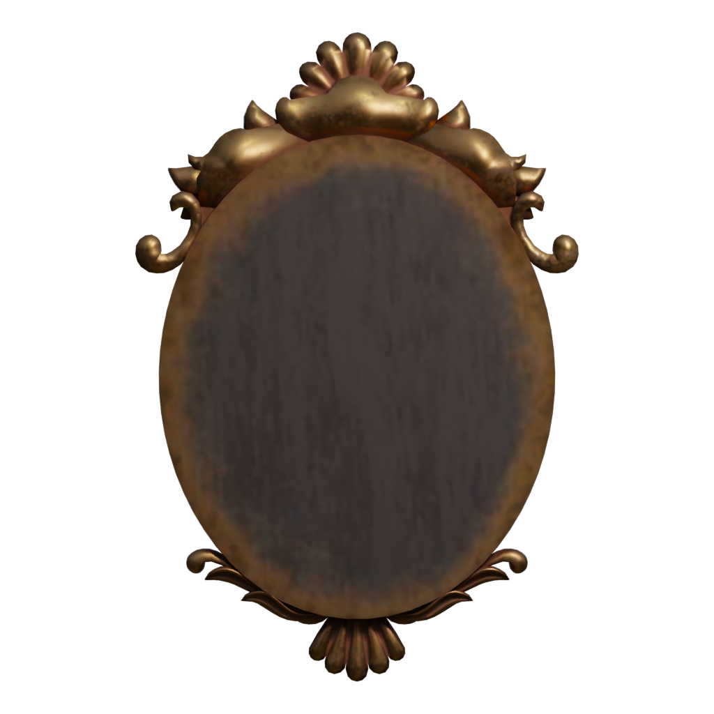 Back view of the Mirror 3D model