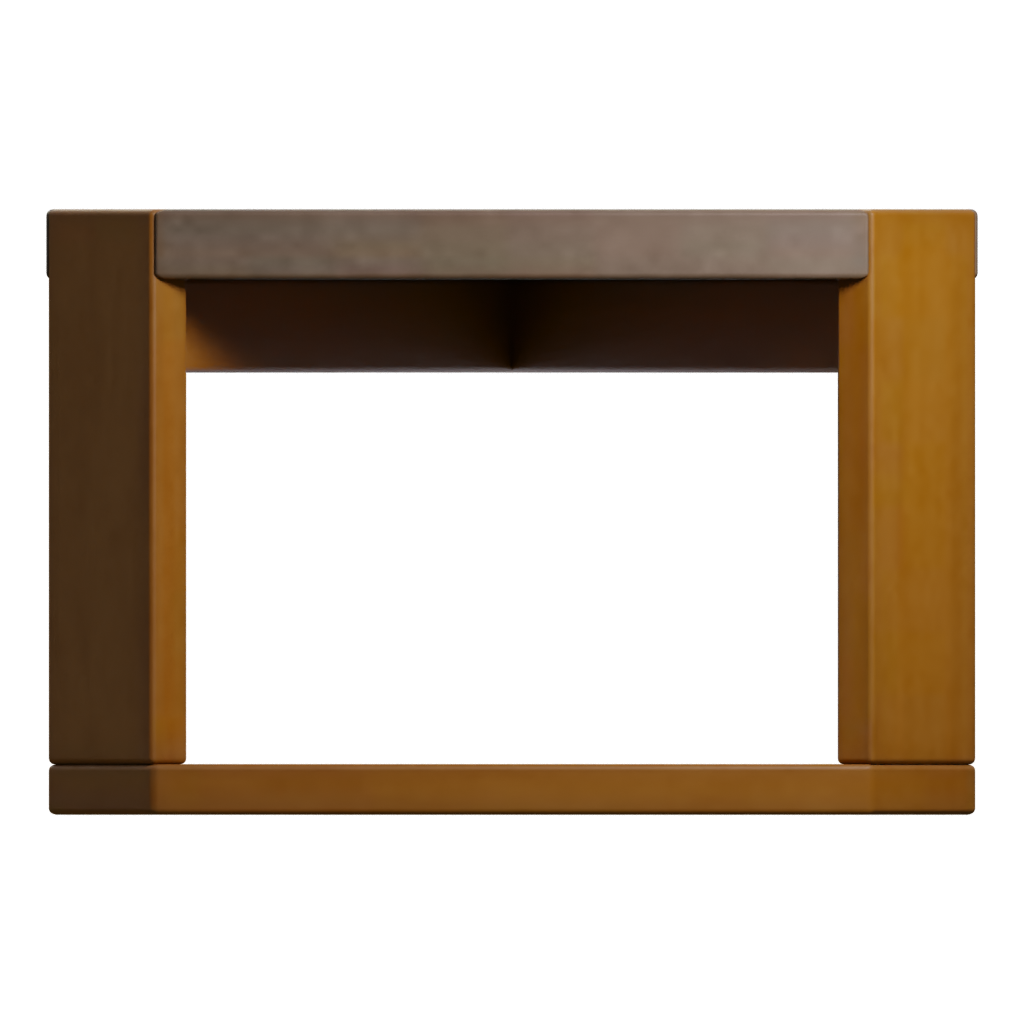 Left view of the Modern Coffee Table 3D model