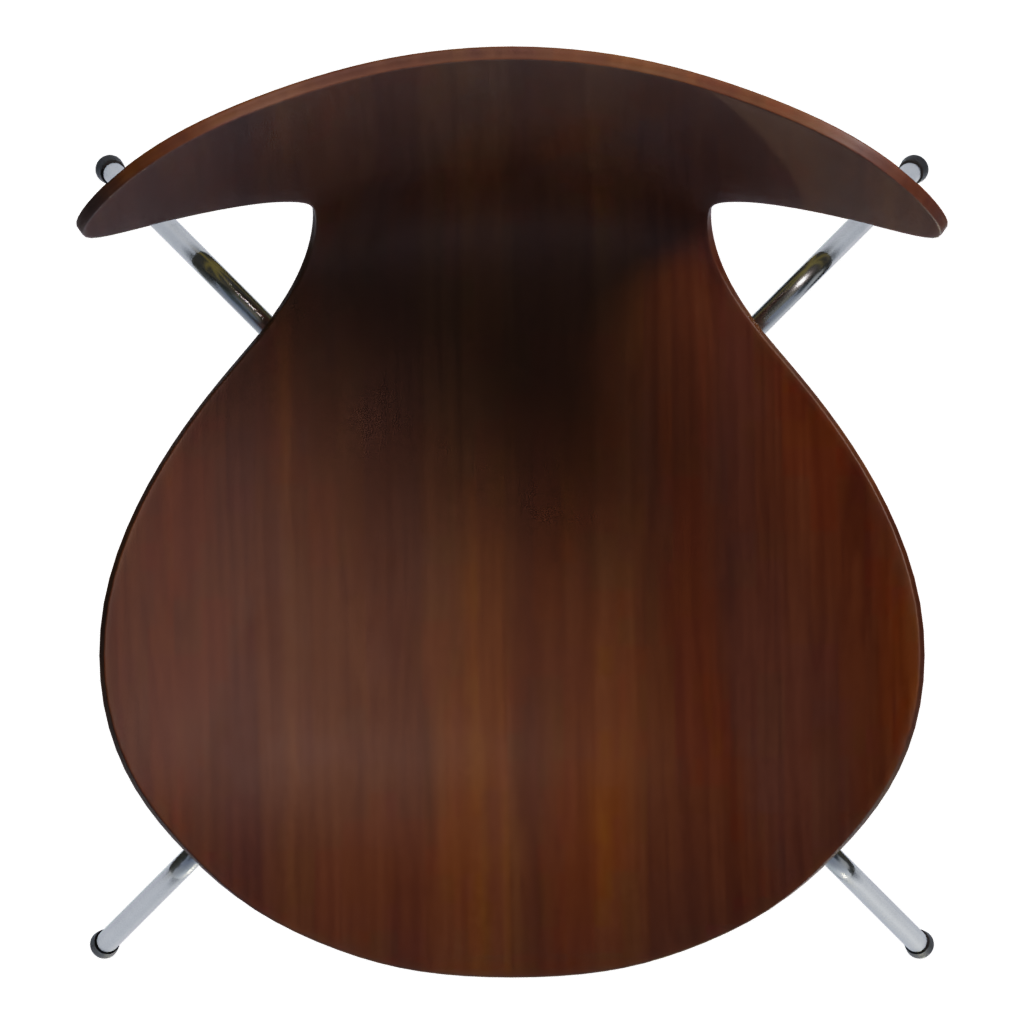 Top view of the Chair 03 3D model
