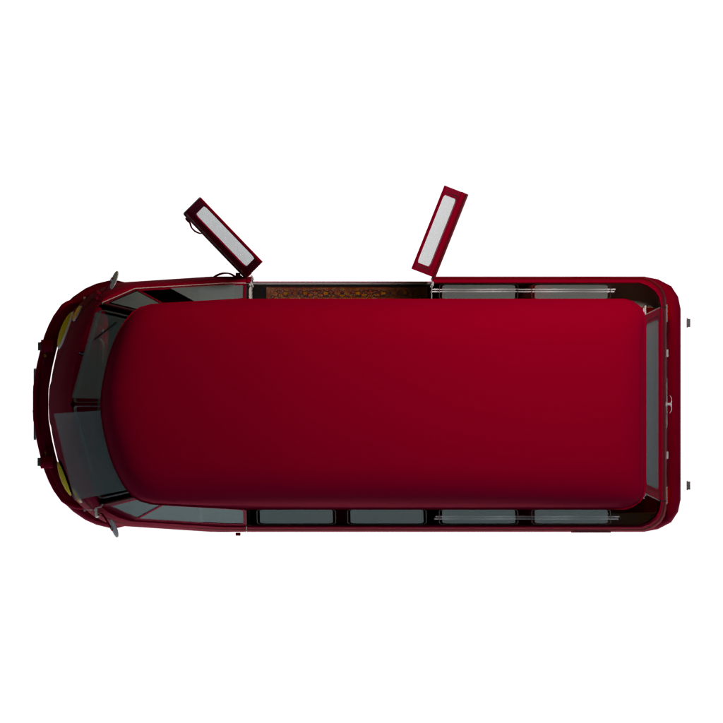 Top view of the Combi Geometry 3D model