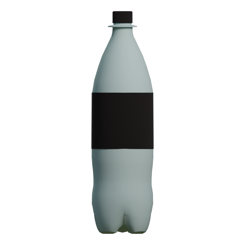 Left view of the Bottle 3D model