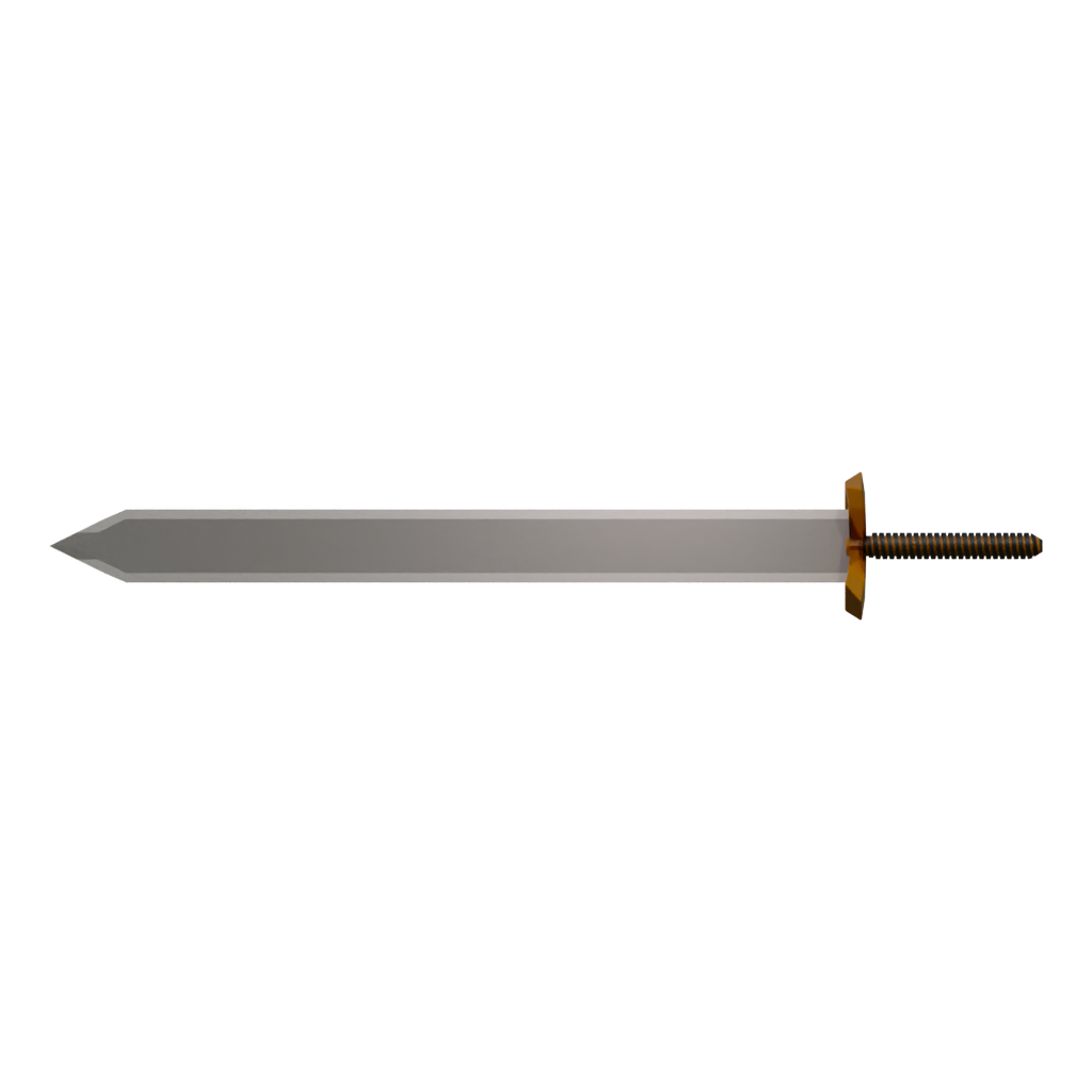 Back view of the Sword 3D model