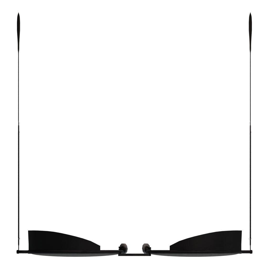 Top view of the Round Spectacles 3D model