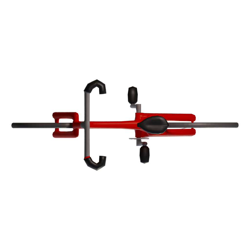 Top view of the Bicycle 3D model