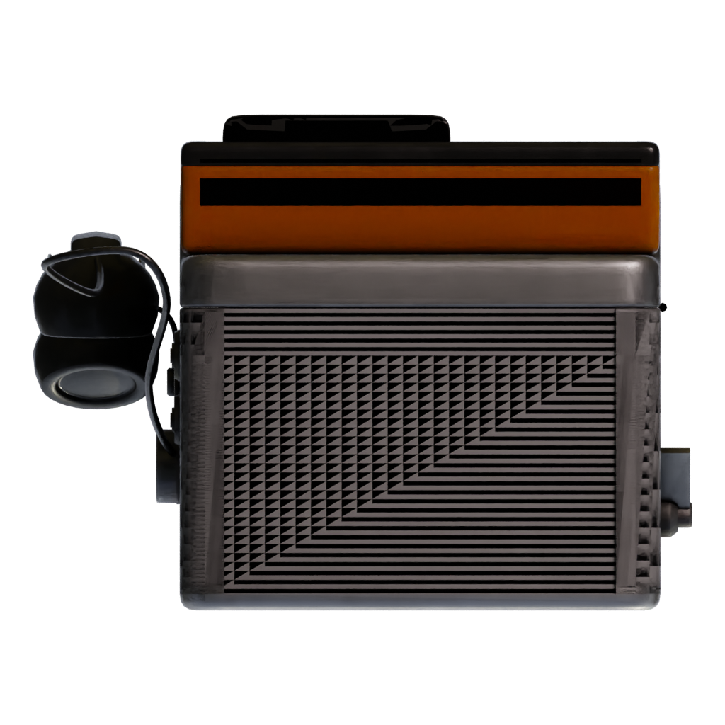 Bottom view of the Korean Public Payphone 3D model