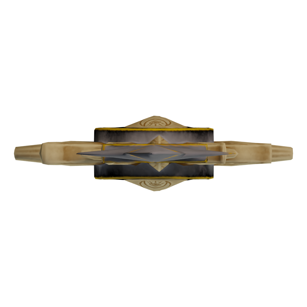 Top view of the Free Game Ready Sword Low Poly 3D model
