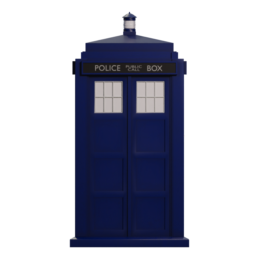 Right view of the Tardis From Doctor Who 3D model