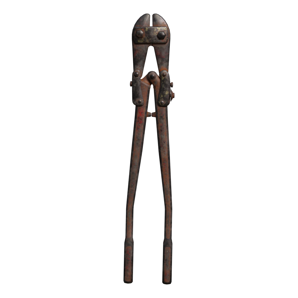 Front view of the Bolt Cutters 3D model
