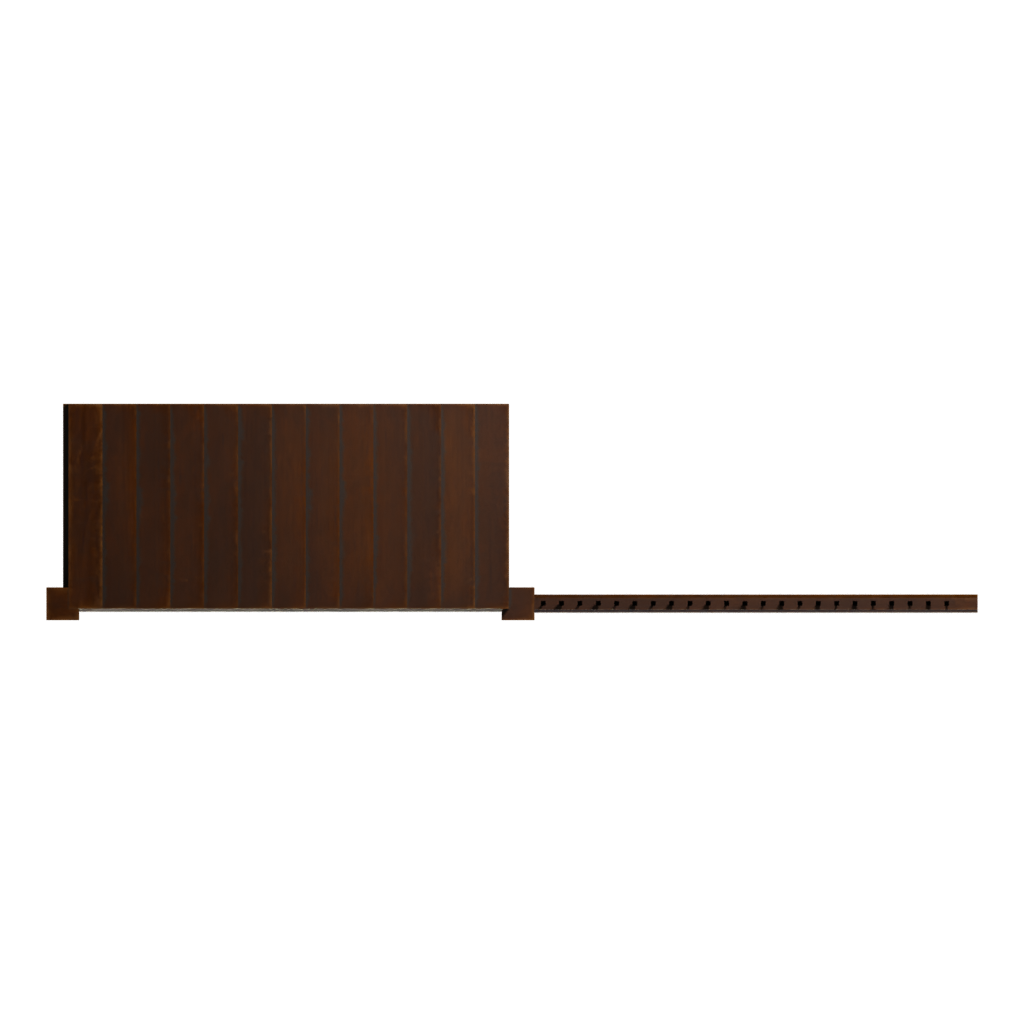 Bottom view of the Stairs 3D model