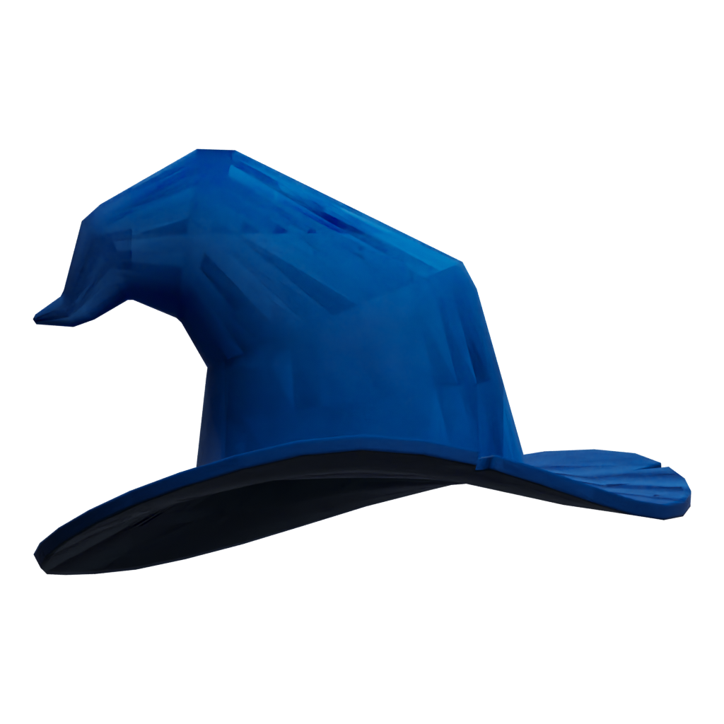 Right view of the Cowboy Hat 3D model