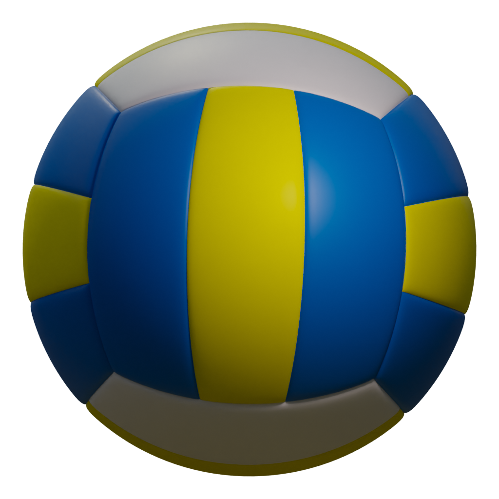 Right view of the Volley Ball 3D model