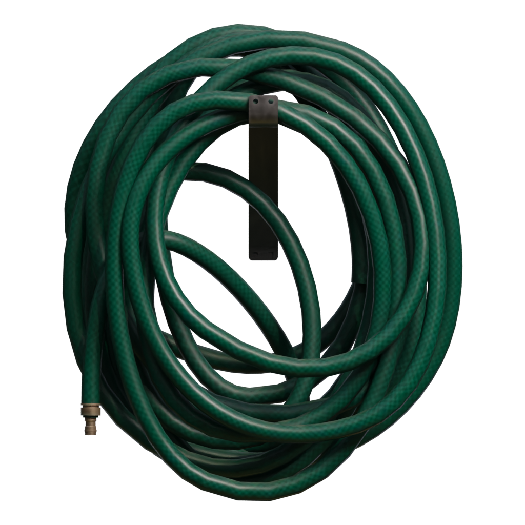Front view of the Garden Hose Wall Mounted 3D model