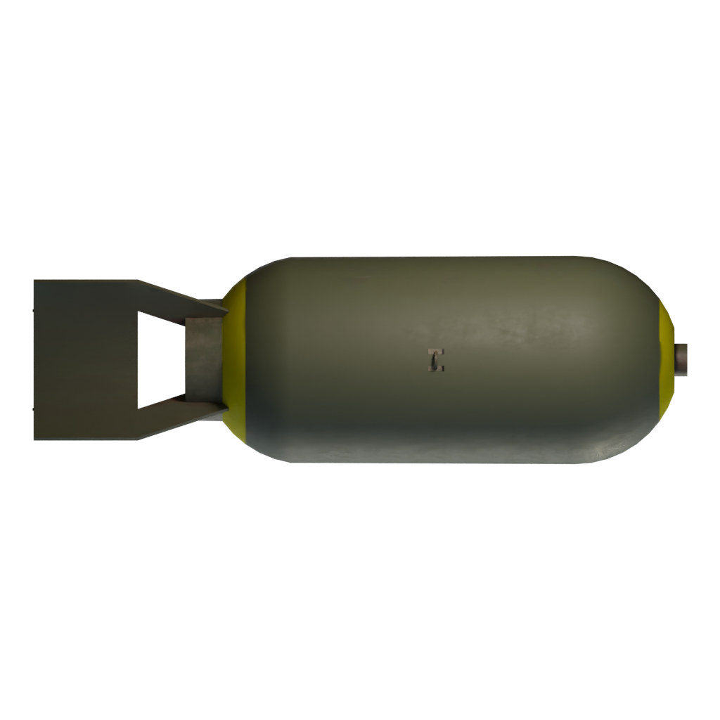 Top view of the Nukerocket 3D model