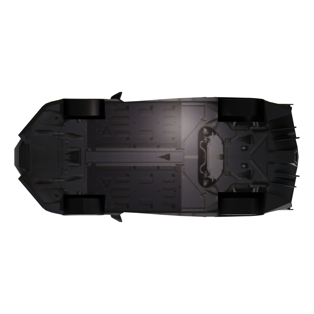 Bottom view of the Lamborghini Veneno 3D model