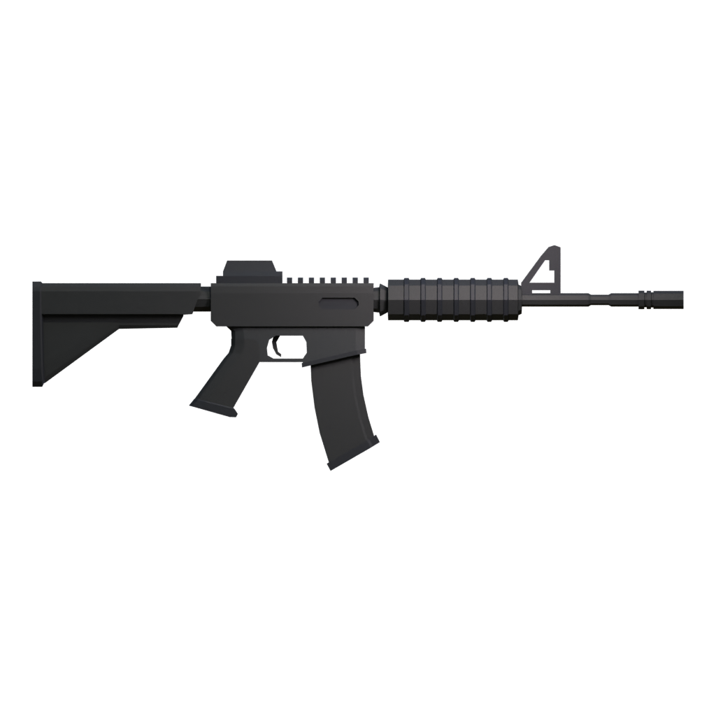 Front view of the M4 3D model