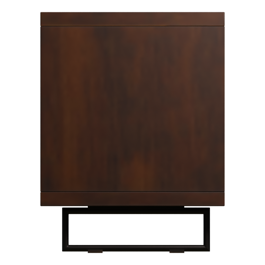 Right view of the Modern Wooden Cabinet 3D model