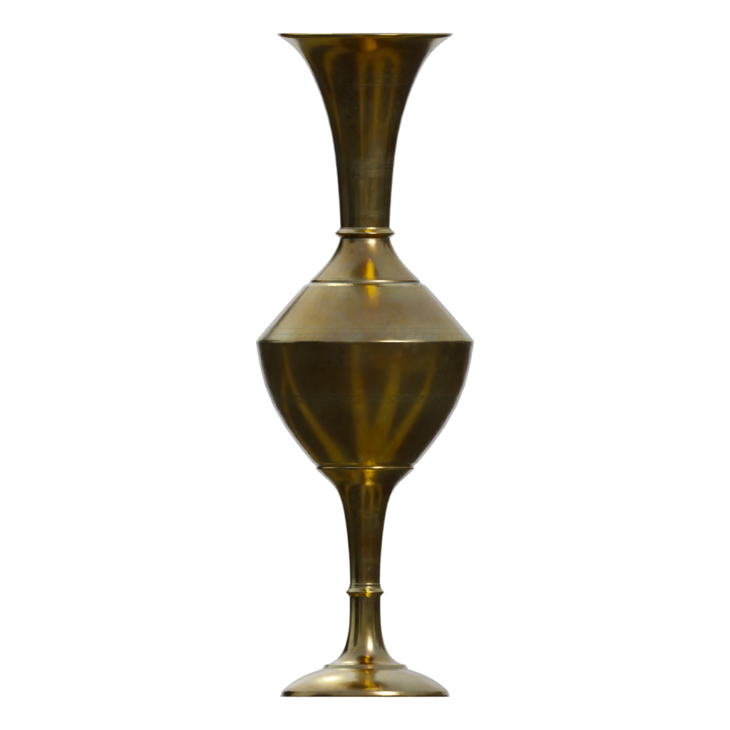 Right view of the Brass Vase 3D model